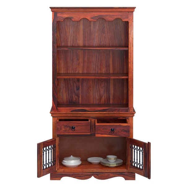 Buy Stafford Solid Wood Hutch in Honey Oak Finish Amberville