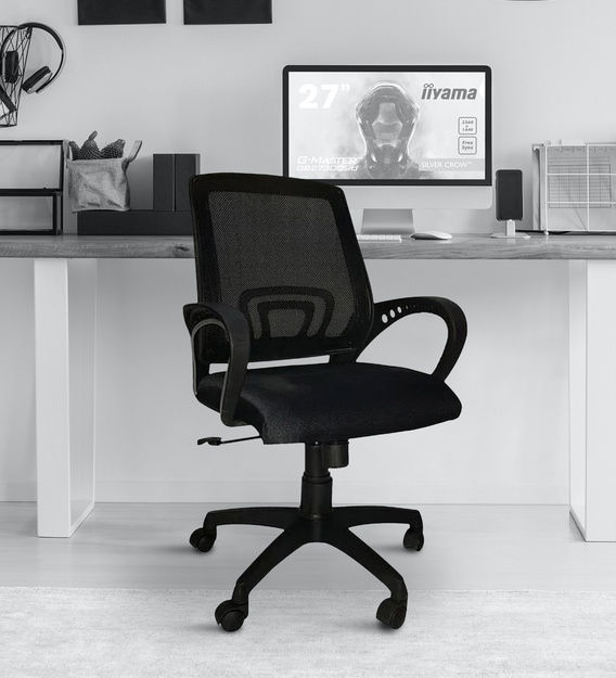 Buy Star Low Back Ergonomic Chair In Black Colour By High Living Online Low Back Ergonomic Chairs Chairs Furniture Pepperfry Product