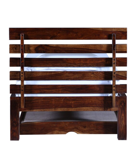 Buy Stigen Solid Wood Trundle Bed in Provincial Teak Finish Woodsworth By Pepperfry Online
