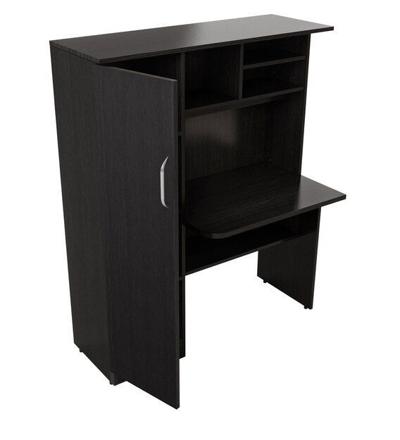 Buy Study Table with Book Shelves & in Wenge Finish by Crystal