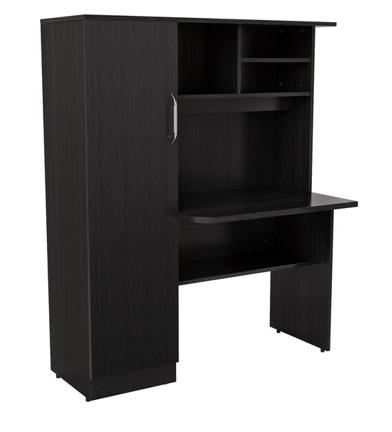 Buy Study Table with Book Shelves & in Wenge Finish by Crystal