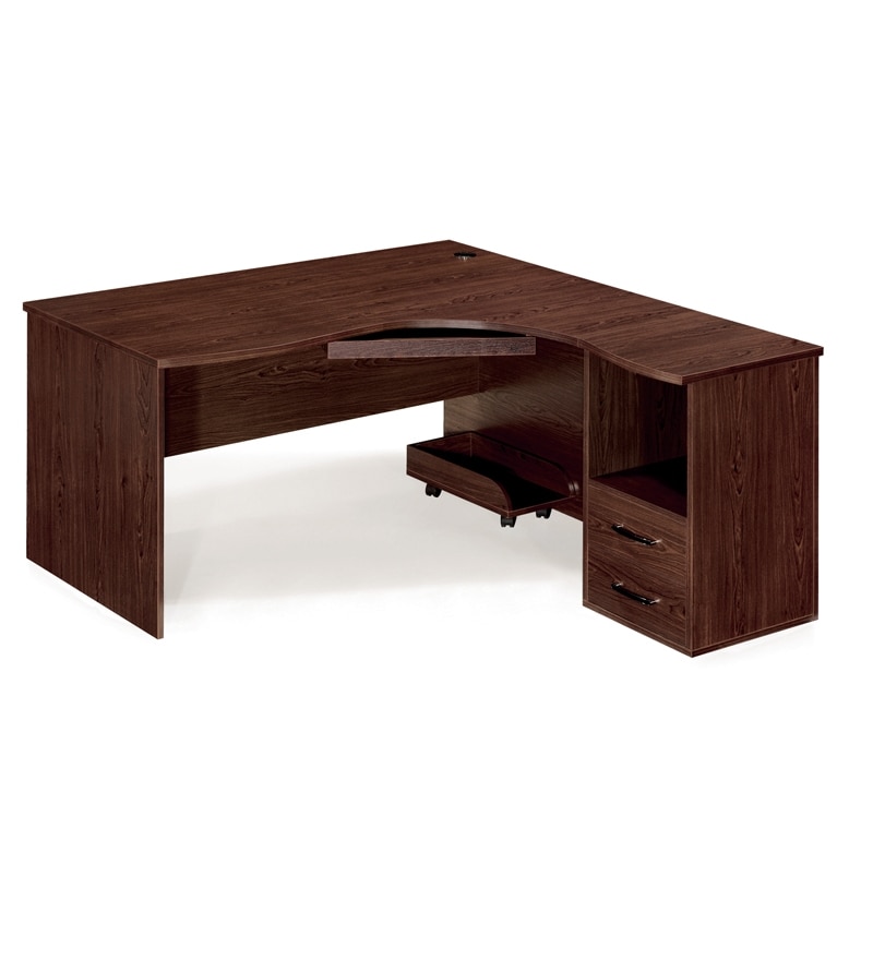 Buy Stellar Executive L shape table set Online - Executive Desks ...