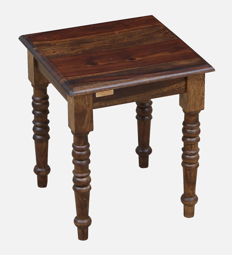 Buy Stafford Sheesham Wood End Table In Provincial Teak Finish By