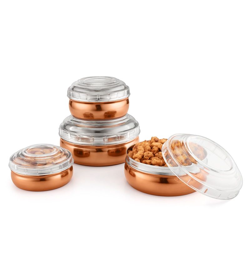 Buy Stainless Steel Kitchen Container Set of 4 By Jensons Online