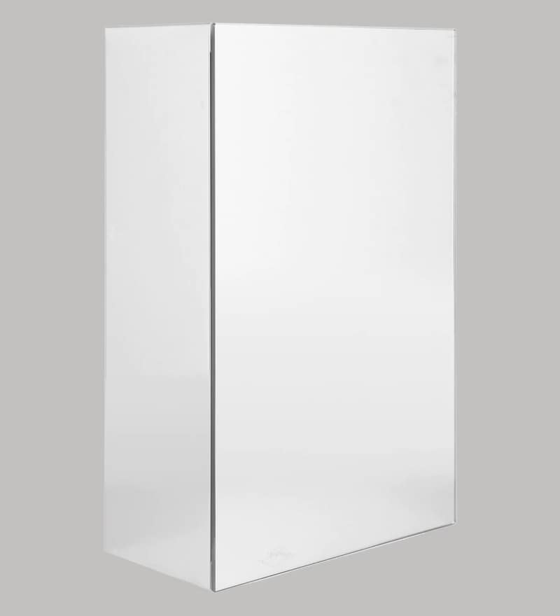 Buy Stainless Steel Chrome Finish Bathroom Cabinet By Zahab Online ...