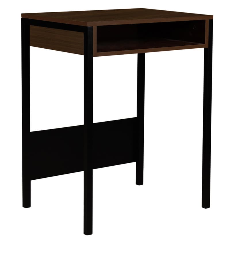 stanza study table in walnut finish by trevi furniture