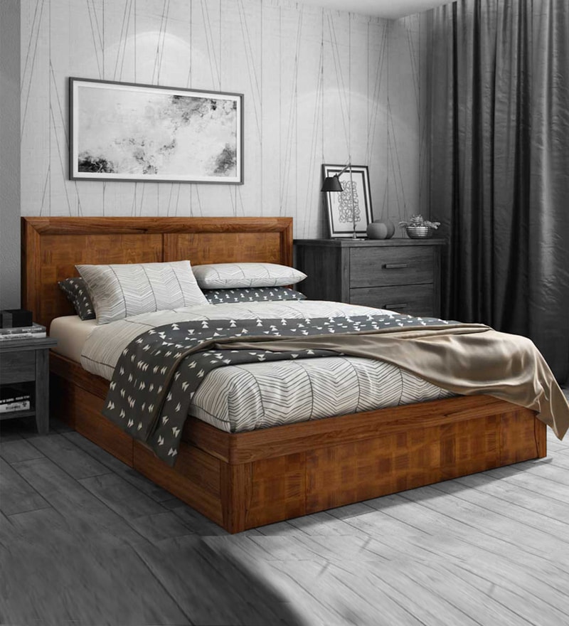 Buy Stephen King Bed in Brown By Durian Online - Contemporary King Size ...