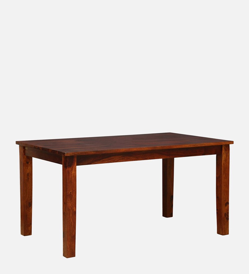 Buy Stigen Sheesham Wood 6 Seater Dining Table In Honey Oak Finish By Woodsworth Online Modern