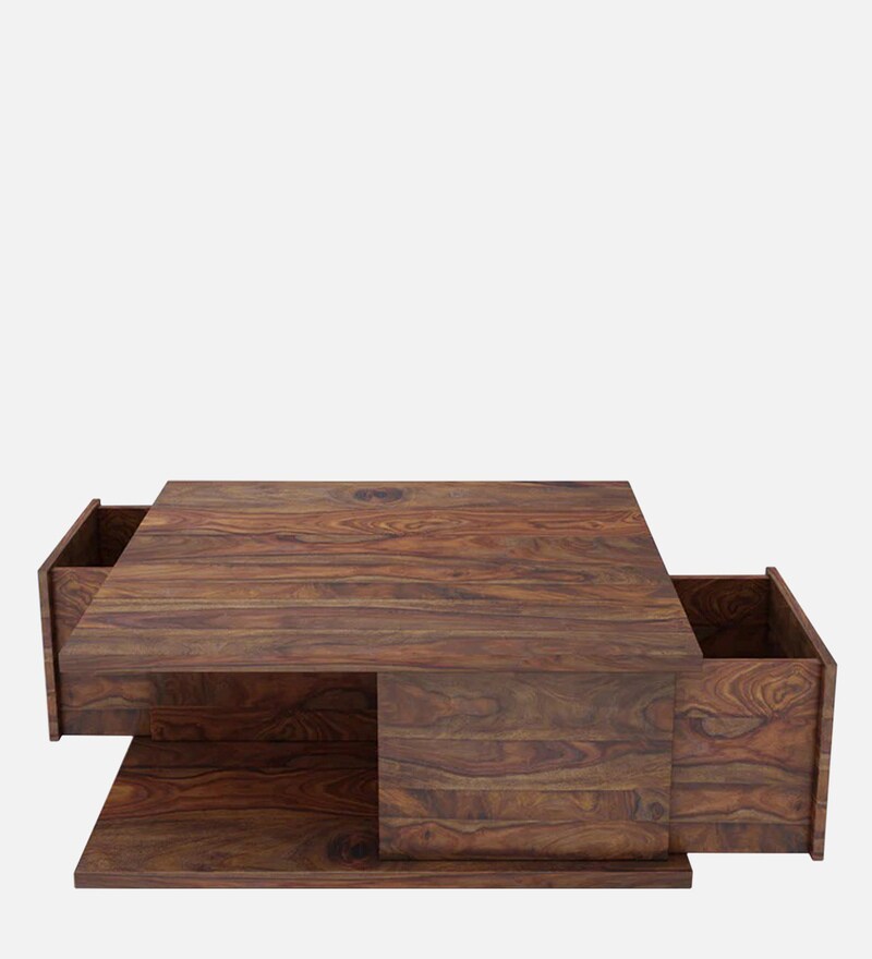 Buy Storage Coffee Table In Teak Finish By Springtek Online Modern