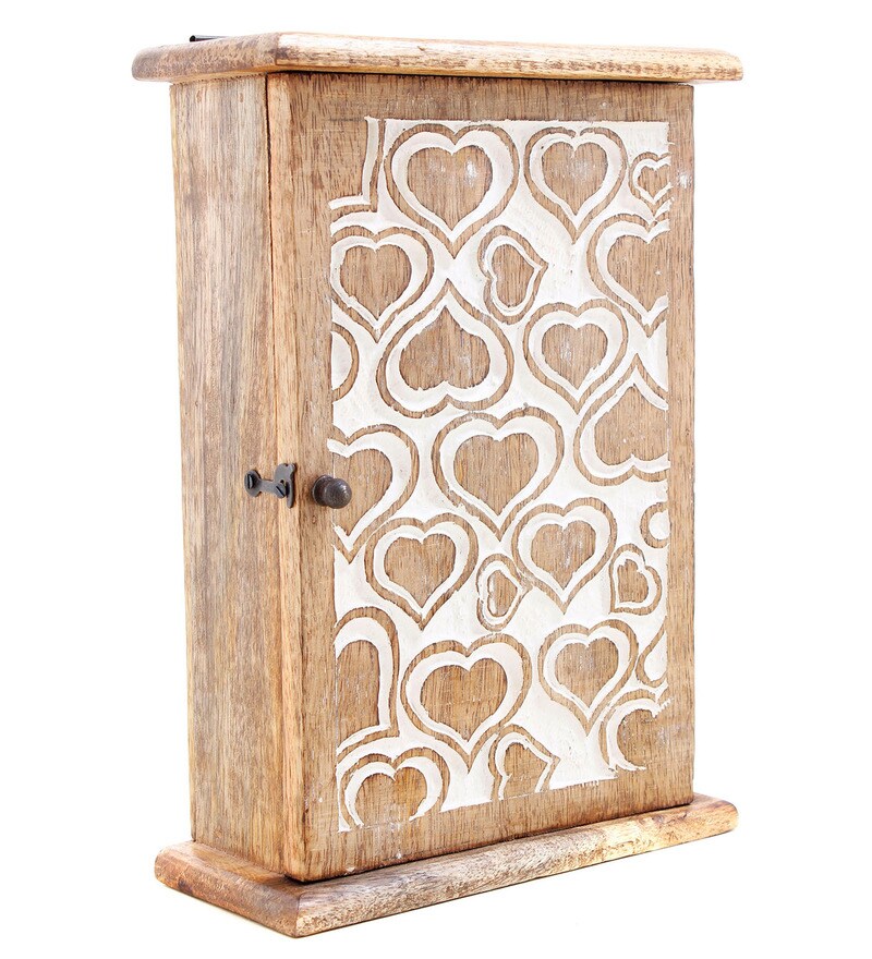 Buy Store Indya Wooden Key Cabinet Box Holder Online Key Holders