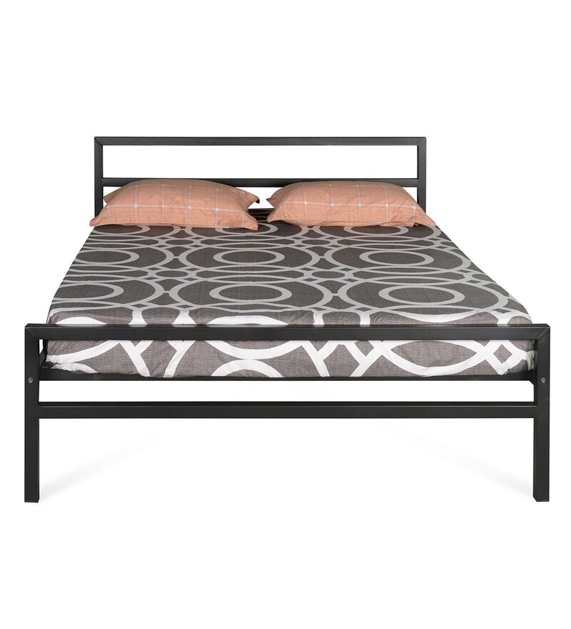 Buy Striker King Size Bed in Black Colour by Doctor DreamsNilkamal