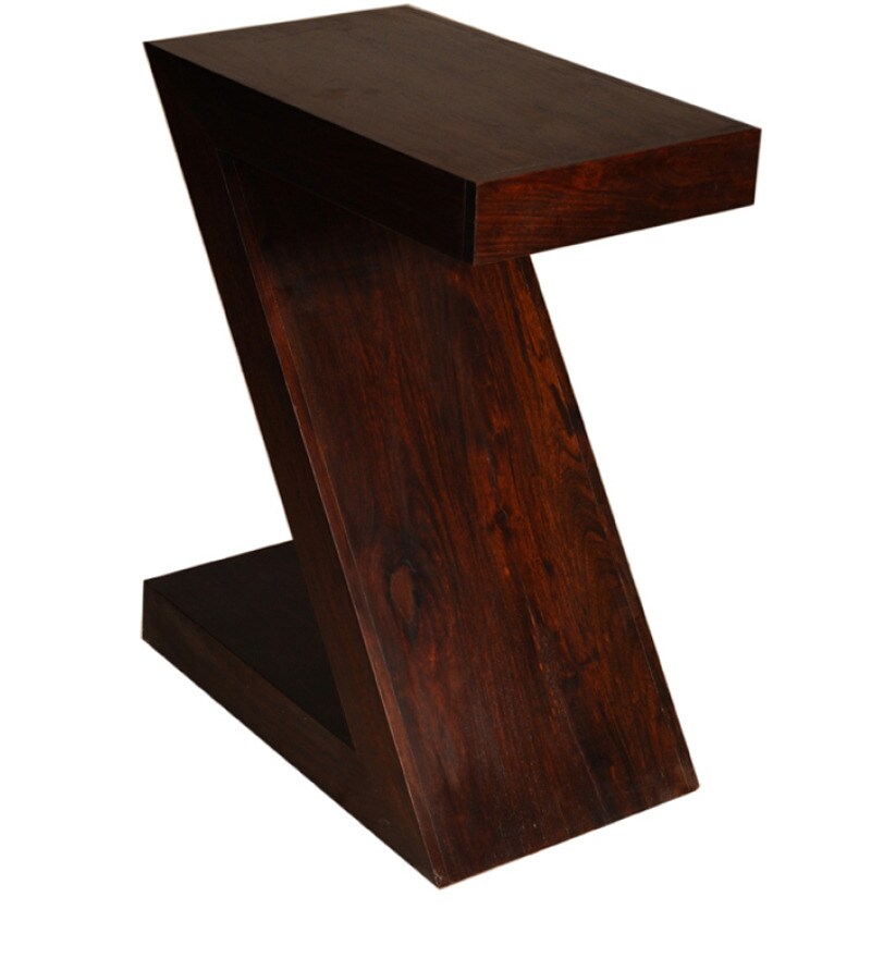 Buy Stylish Z Shaped End Table Online Industrial End Tables Tables Furniture Pepperfry