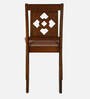 Stacia Solid Wood 4 Seater Dinning Table In Antique Cherry Finish