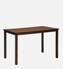 Stacia Solid Wood 4 Seater Dinning Table In Antique Cherry Finish