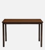 Stacia Solid Wood 4 Seater Dinning Table In Antique Cherry Finish