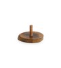 Stack-Circles of Wood Log (Set of 4) MDF Table Coaster with Stand