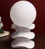 Stack Forme Wavy Stacked Ceramic Table Lamp White