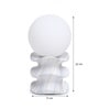 Stack Forme Wavy Stacked Ceramic Table Lamp White