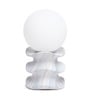 Stack Forme Wavy Stacked Ceramic Table Lamp White