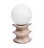 Stack Forme Wavy Stacked Wood-Grain Table Lamp Brown