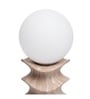 Stack Forme Wavy Stacked Wood-Grain Table Lamp Brown