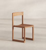 Stack Walnut Wood Dining Chair in Natural Colour