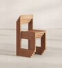 Stack Walnut Wood Dining Chair in Natural Colour