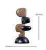 Stacked Serenity Black Marble Finish Resin Pebble Sculpture Stacked Serenity Black Marble Finish Resin Pebble Sculpture