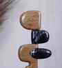 Stacked Serenity Black Marble Finish Resin Pebble Sculpture Stacked Serenity Black Marble Finish Resin Pebble Sculpture