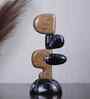 Stacked Serenity Black Marble Finish Resin Pebble Sculpture Stacked Serenity Black Marble Finish Resin Pebble Sculpture
