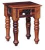 Stafford Sheesham Wood End Table In Honey Finish