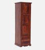 Stafford Sheesham Wood 1 Door Wardrobe In Scratch Resistant Honey Oak Finish