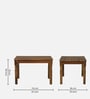 Stafford Sheesham Wood 4 Seater Dining Set In Provincial Teak Finish