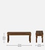 Stafford Sheesham Wood 6 Seater Dining Set With Bench  In Provincial Teak Finish