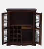 Stafford Sheesham Wood Bar Cabinet In Scratch Resistant Provincial Teak Finish