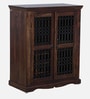 Stafford Sheesham Wood Bar Cabinet In Scratch Resistant Provincial Teak Finish