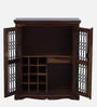 Stafford Sheesham Wood Bar Cabinet In Scratch Resistant Provincial Teak Finish