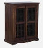Stafford Sheesham Wood Bar Cabinet In Scratch Resistant Provincial Teak Finish