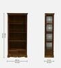 Stafford Sheesham Wood Bookshelf In Scratch Resistant Provincial Teak