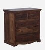 Stafford Sheesham Wood Chest Of Drawers In Scratch Resistant Provincial Teak Finish