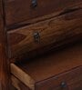 Stafford Sheesham Wood Chest Of Drawers In Scratch Resistant Provincial Teak Finish