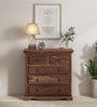 Stafford Sheesham Wood Chest Of Drawers In Scratch Resistant Provincial Teak Finish