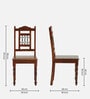 Stafford Sheesham Wood Dining Chair In Scratch Resistant Honey Oak Finish  (Set Of 2)