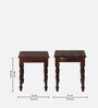 Stafford Sheesham Wood End Table In Scratch Resistant Honey Oak Finish