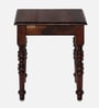 Stafford Sheesham Wood End Table In Scratch Resistant Honey Oak Finish