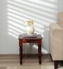 Stafford Sheesham Wood End Table In Scratch Resistant Honey Oak Finish