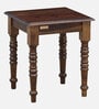 Stafford Sheesham Wood End Table In Scratch Resistant Provincial Teak Finish