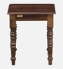 Stafford Sheesham Wood End Table In Scratch Resistant Provincial Teak Finish