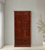 Stafford Sheesham Wood 2 Door Wardrobe In Scratch Resistant Honey Oak Finish