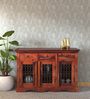 Stafford Sheesham Wood Cabinet In Honey Oak Finish